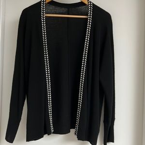 Anthropologie, in PERFECT condition, 100% cashmere black sweater cardigan